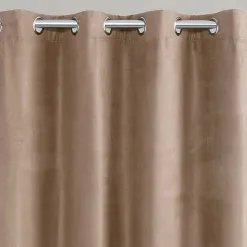 Becquet Rideau occultant thermique suédine - dos polaire< Rideau Et Déco Textile|Décoration Textile Unie