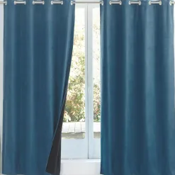 Becquet Rideau occultant thermique suédine - dos polaire< Rideau Et Déco Textile|Décoration Textile Unie