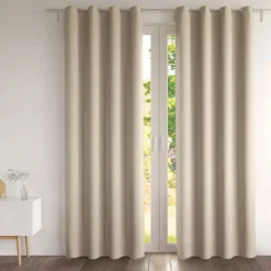 Becquet Rideau occultant uni mat - LA PAIRE< Rideau Et Déco Textile|Décoration Textile Unie