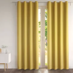 Becquet Rideau occultant uni mat - LA PAIRE< Rideau Et Déco Textile|Décoration Textile Unie
