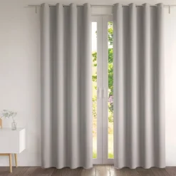 Becquet Rideau occultant uni mat - LA PAIRE< Rideau Et Déco Textile|Décoration Textile Unie