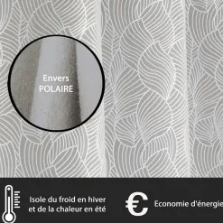 Becquet Rideau thermique brodé< Rideau Et Déco Textile|Rideau