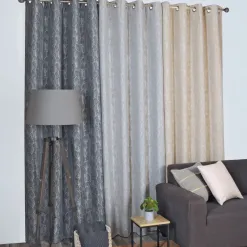 Becquet Rideau thermique brodé< Rideau Et Déco Textile|Rideau