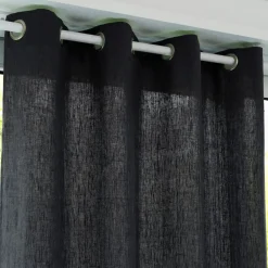 Becquet Rideau uni lin lavé qualité lourde< Rideau Et Déco Textile|Décoration Textile Unie