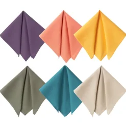 Becquet Serviettes de table coton uni Lauréat - Lot de 6< Serviette De Table|Nappe Unie
