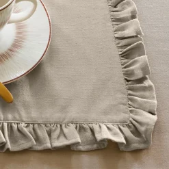 Becquet Sets de table à volant - Lot de 2 - CRÉATION< Set De Table, Chemin De Table|Nappe Unie