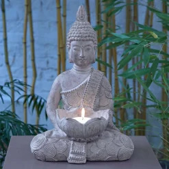 Becquet Statuette Bouddha à poser décoratif< Statuette, Figurine|Décoration