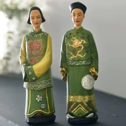 Becquet Statuettes couple vietnamien - CRÉATION< Statuette, Figurine|Décoration