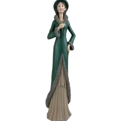 Becquet Statuettes femme au manteau - CRÉATION< Statuette, Figurine|Décoration