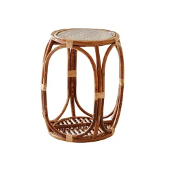 Becquet Table basse en rotin< Meuble, Étagère|Décoration