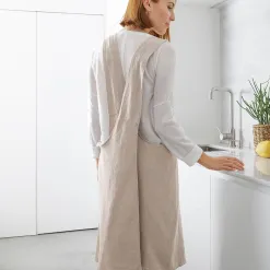Becquet Tablier de cuisine mixte japonais en lin lavé personnalisable< Idées Cuisine|Idées Cuisine