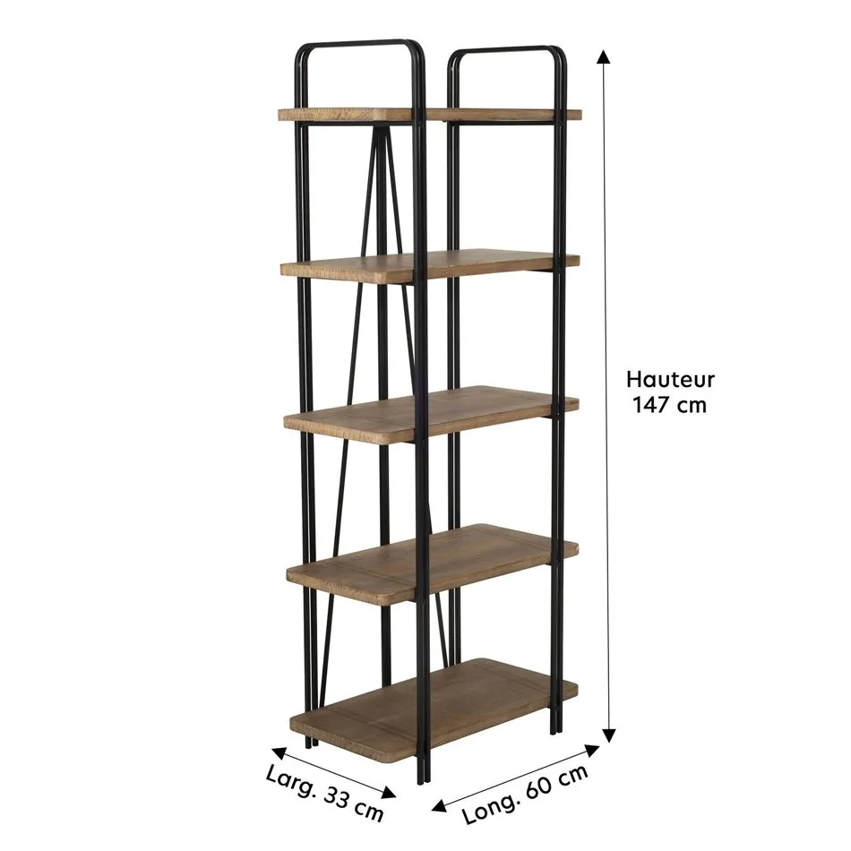 Becquet Étagère à poser bois et métal< Rangement, Gain De Place|Meuble, Étagère