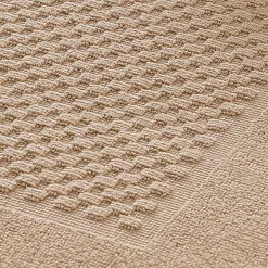 Becquet Tapis de bain coton jeu de reliefs - 800 g/m² - Lot de 2< Tapis De Bain, Tapis De Douche|Les Matières