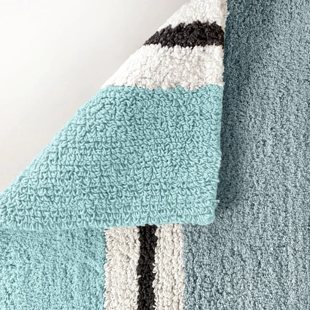 Becquet Tapis de bain double épaisseur jeu de rayures - CRÉATION< Tapis De Bain, Tapis De Douche