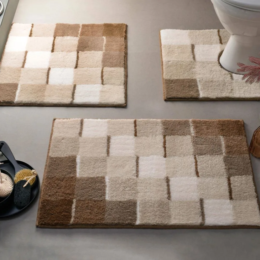 Becquet Tapis de bain effet mosaïque - 1850 g/m²< Tapis De Bain, Tapis De Douche
