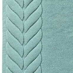 Becquet Tapis de bain en coton motif tresse< Tapis De Bain, Tapis De Douche|Les Matières