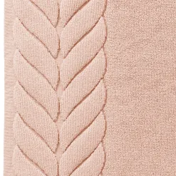 Becquet Tapis de bain en coton motif tresse< Tapis De Bain, Tapis De Douche|Les Matières