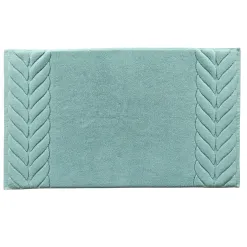 Becquet Tapis de bain en coton motif tresse< Tapis De Bain, Tapis De Douche|Les Matières