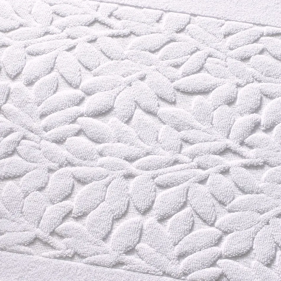 Becquet Tapis de bain, motif feuillage - 800 g/m²< Tapis De Bain, Tapis De Douche|Les Matières