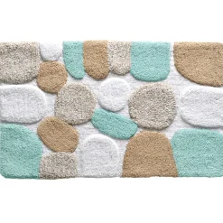 Becquet Tapis de bain motif galets - 2900 g/m² - CRÉATION< Tapis De Bain, Tapis De Douche|Les Matières