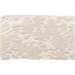 Becquet Tapis de bain motif végétal en relief - 1000 g/m² - CRÉATION< Tapis De Bain, Tapis De Douche|Les Matières
