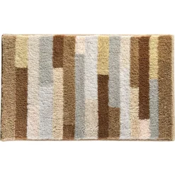 Becquet Tapis de bain rayé multicolore -1800 g/m²< Tapis De Bain, Tapis De Douche
