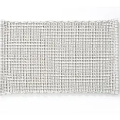 Becquet Tapis de bain tressé bi-matière coton/fil chenille - Doux et absorbant< Tapis De Bain, Tapis De Douche|Les Matières