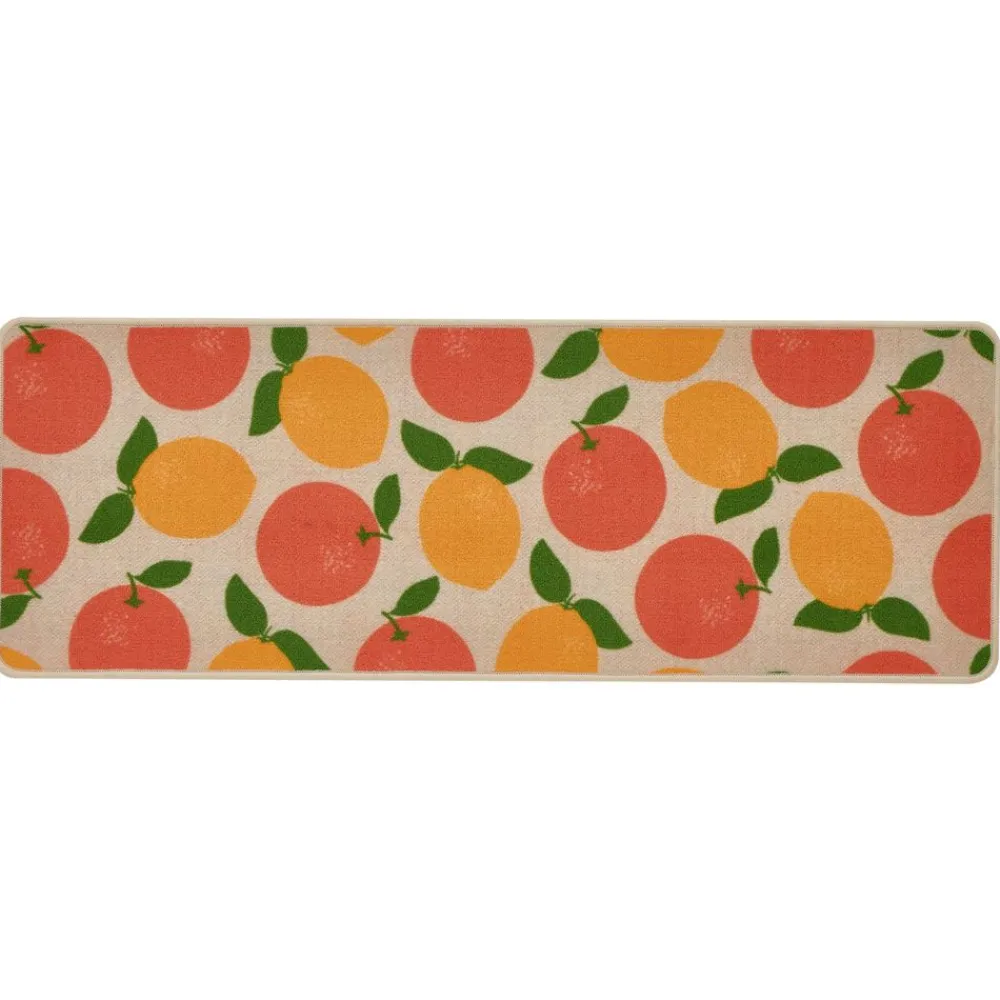 Becquet Tapis de cuisine décor agrumes< Tapis D'Entrée, Tapis De Cuisine|Idées Cuisine