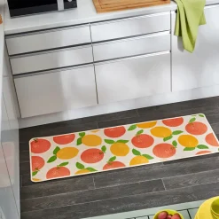 Becquet Tapis de cuisine décor agrumes< Tapis D'Entrée, Tapis De Cuisine|Idées Cuisine