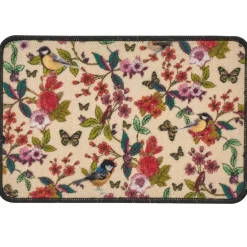 Becquet Tapis de cuisine fleurs et oiseaux< Tapis D'Entrée, Tapis De Cuisine|Idées Cuisine