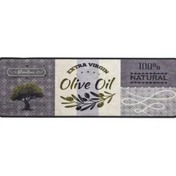 Becquet Tapis de cuisine motif olives< Tapis D'Entrée, Tapis De Cuisine|Idées Cuisine