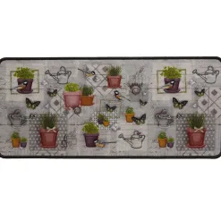 Becquet Tapis de cuisine motif plantes< Tapis D'Entrée, Tapis De Cuisine|Idées Cuisine
