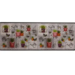 Becquet Tapis de cuisine motif plantes< Tapis D'Entrée, Tapis De Cuisine|Idées Cuisine