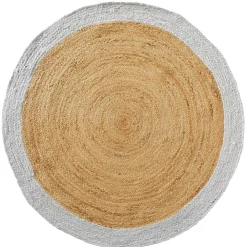 Becquet Tapis rond en jute< Rideau Et Déco Textile|Tapis