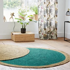 Becquet Tapis rond en jute< Rideau Et Déco Textile|Tapis