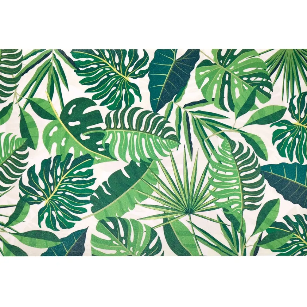 Becquet Tapis vinyle décor végétal< Tapis D'Entrée, Tapis De Cuisine