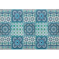Becquet Tapis vinyle effet mosaïque< Tapis D'Entrée, Tapis De Cuisine