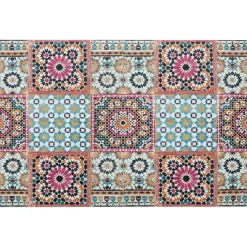 Becquet Tapis vinyle effet mosaïque< Tapis D'Entrée, Tapis De Cuisine