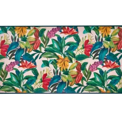 Becquet Tapis vinyle fleurs multicolores - CRÉATION< Tapis D'Entrée, Tapis De Cuisine