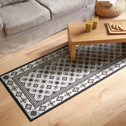 Becquet Tapis vinyle style carreaux de ciment< Tapis D'Entrée, Tapis De Cuisine