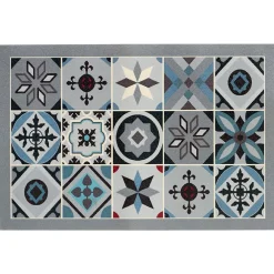 Becquet Tapis vinyle style carreaux de ciment< Tapis D'Entrée, Tapis De Cuisine