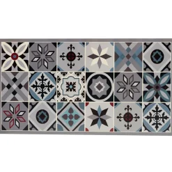 Becquet Tapis vinyle style carreaux de ciment< Tapis D'Entrée, Tapis De Cuisine