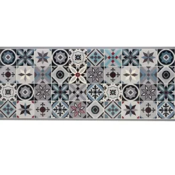 Becquet Tapis vinyle style carreaux de ciment< Tapis D'Entrée, Tapis De Cuisine