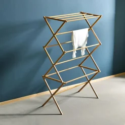 Becquet Étendoir à linge pliable en bambou< Entretien Du Linge Et Repassage|Accessoires De Salle De Bain