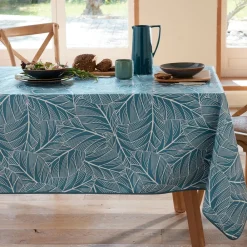 Becquet Toile cirée motif feuillage< Nappe Tissu Au Mètre|Toile Cirée