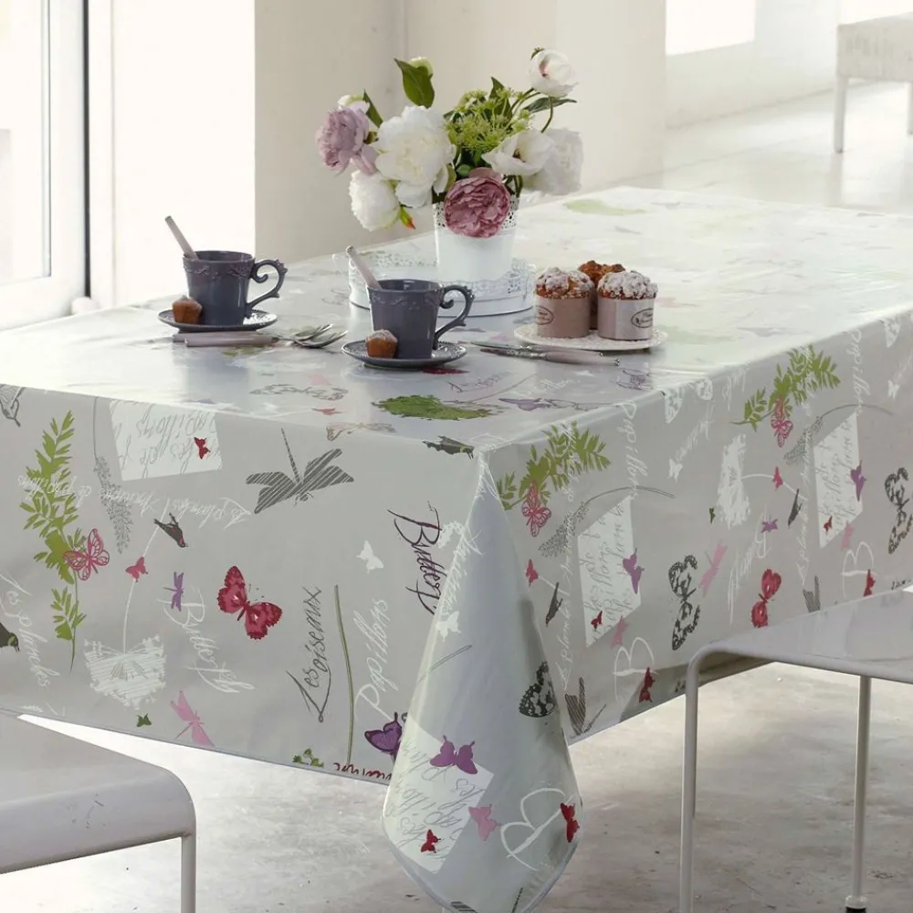 Becquet Toile cirée motif papillons< Nappe Tissu Au Mètre|Toile Cirée