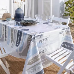 Becquet Toile cirée motif plage< Nappe Tissu Au Mètre|Toile Cirée