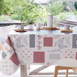 Becquet Toile cirée motif poules< Toile Cirée|Nappe Fantaisie