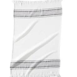 Becquet Torchon quadruple gaze de coton à franges - Unité ou lot de 2< Idées Cuisine|Idées Cuisine
