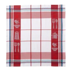 Becquet Torchons en coton jacquard motif ustensiles de cuisine - lot de 3 ou 6< Idées Cuisine|Idées Cuisine